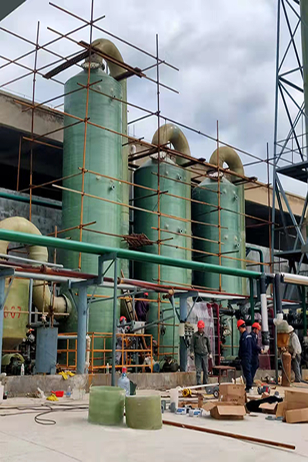 北?；夭Ａт搰娏芩U氣處理安裝現(xiàn)場